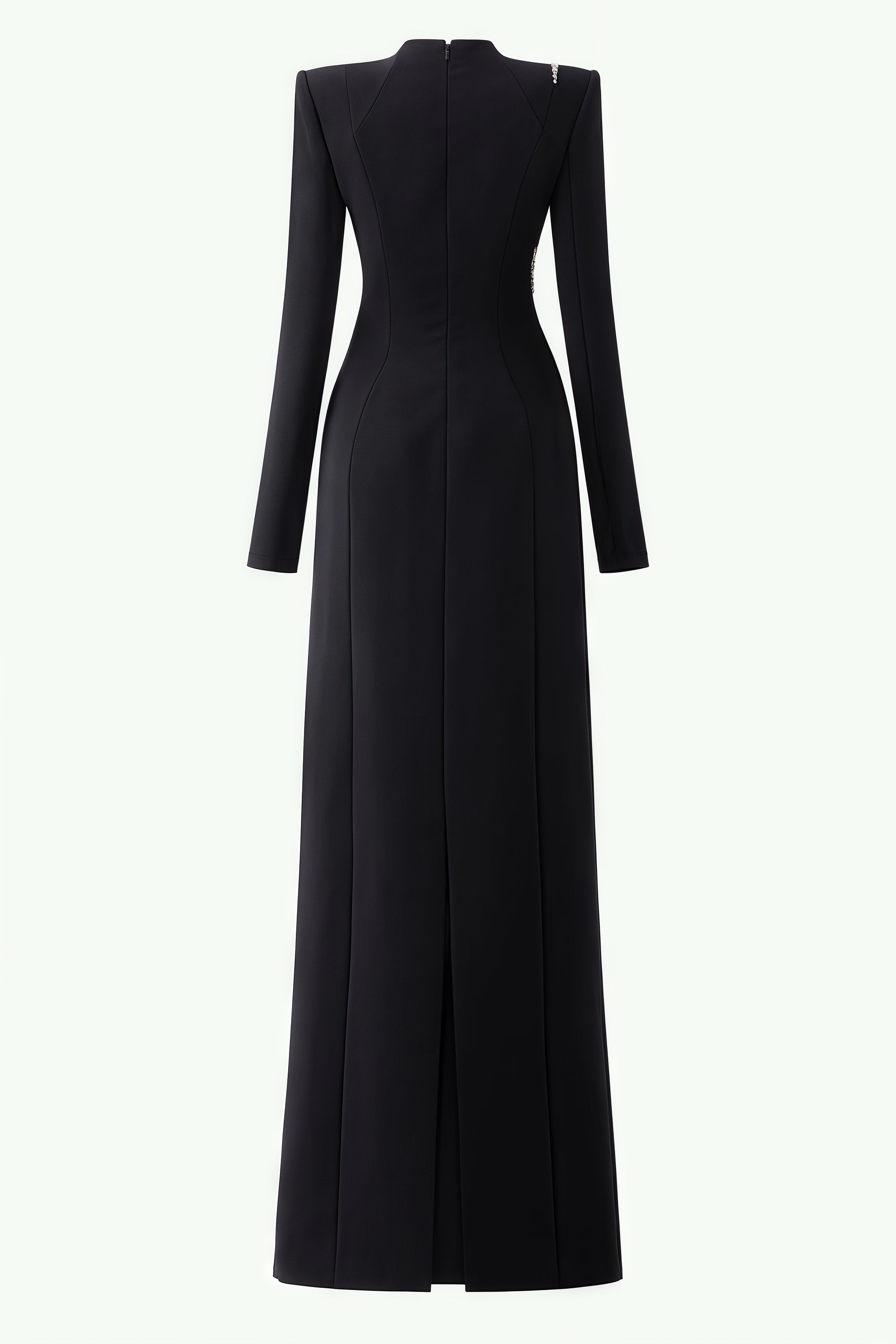 Senne Rhinestone Long Sleeve Floral Maxi Dress