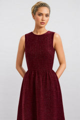 Aaros Red Small Fragrance Maxi Dress