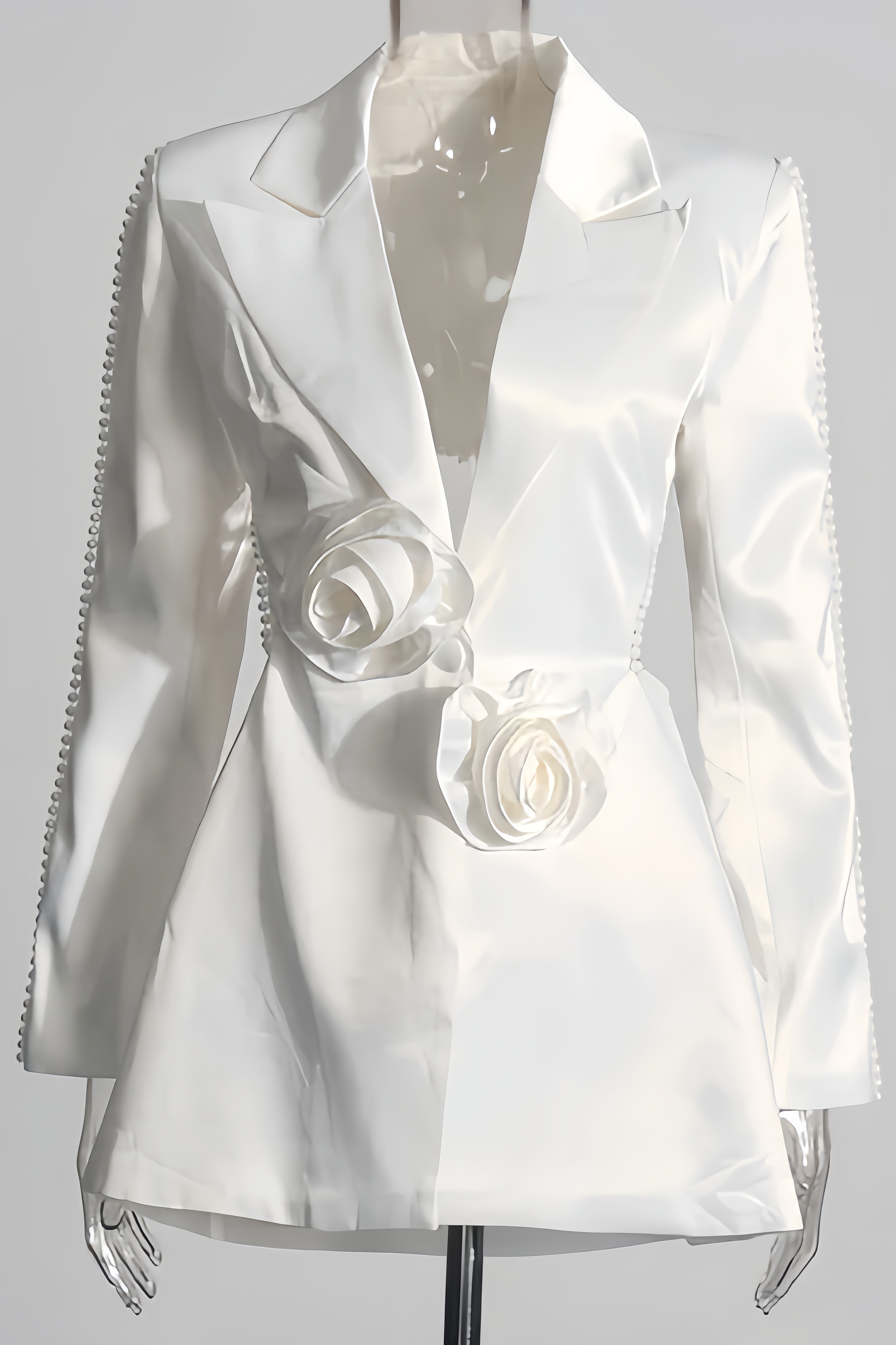 Kari 3D Flower Pearl Blazer