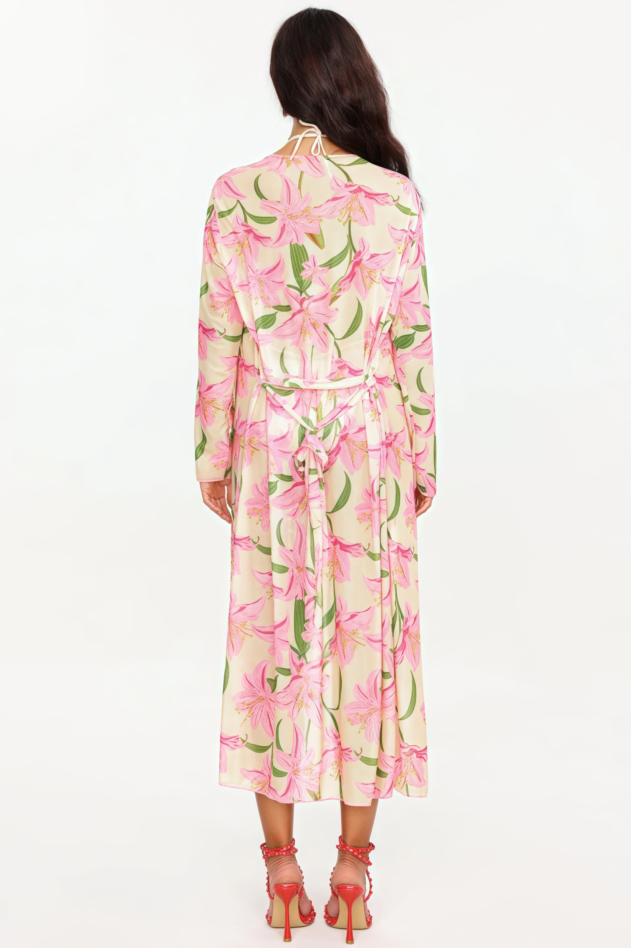 Lou Flower Print Bikini Three Piece Set