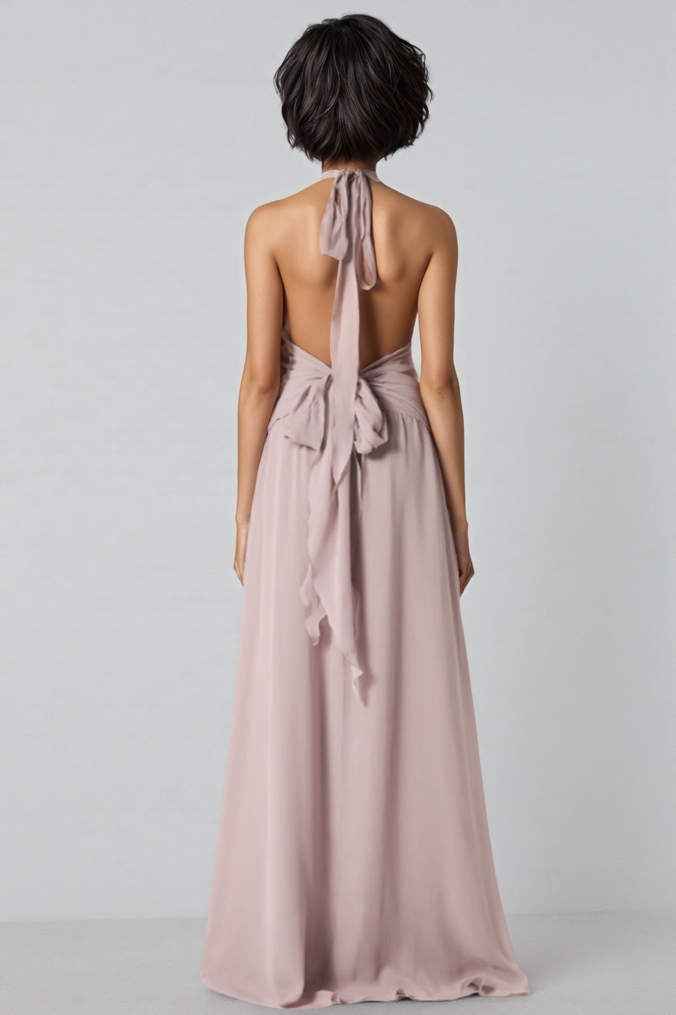 Yulia Purple 3D Flower Ruffled Maxi Dress