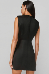 Tamsin Black Diamonds Mini Dress