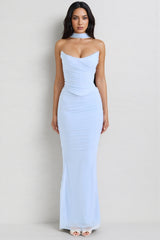 Freyalt Bluebell Fluted Hem Maxi Dress Set