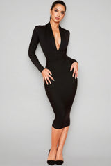 Iriea V Neck Bandage Midi Dress