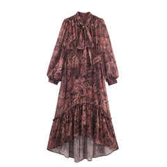 Elegant French-Style Ruffled Lantern Sleeves