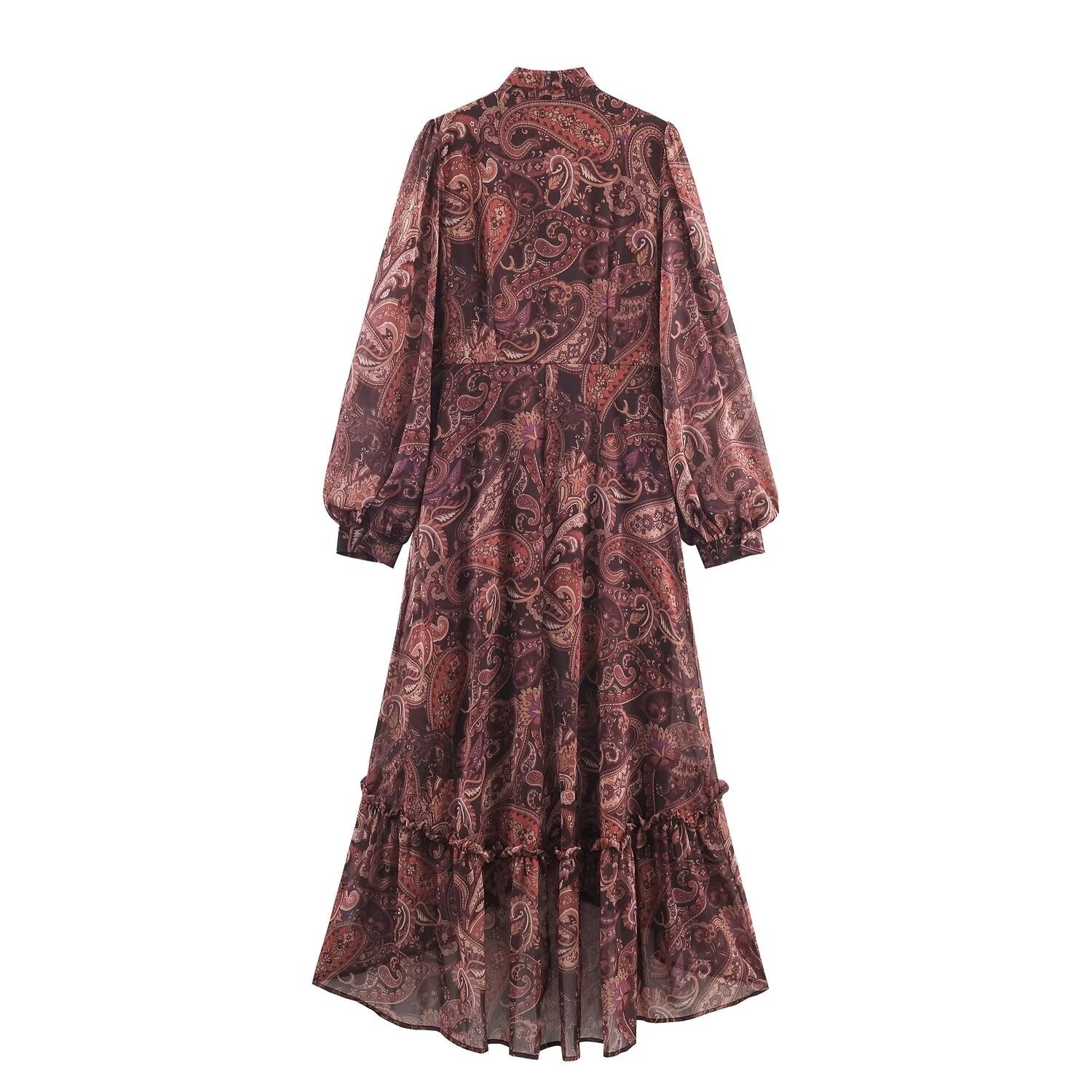 Elegant French-Style Ruffled Lantern Sleeves