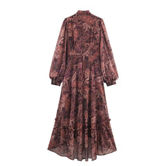 Elegant French-Style Ruffled Lantern Sleeves