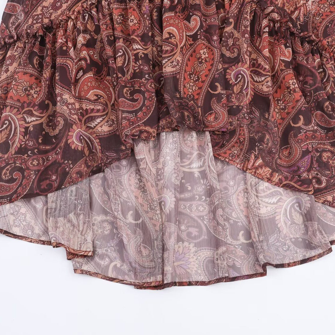 Elegant French-Style Ruffled Lantern Sleeves