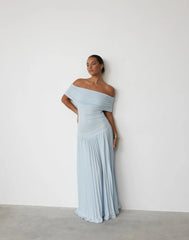 Quill Twisted Pleat Maxi Dress