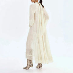 Melody Floral Lace Sheer Maxi Dress