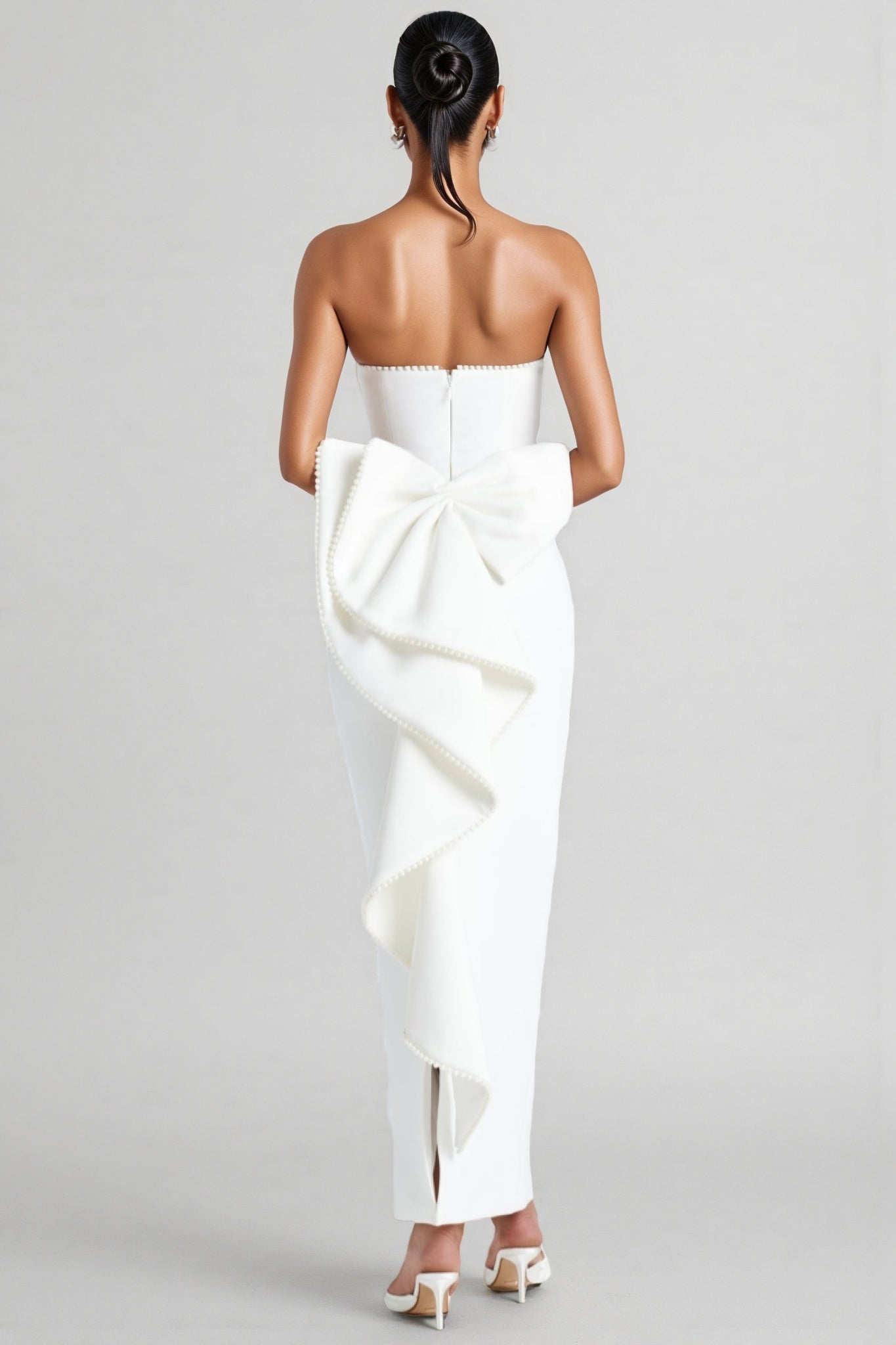 Gerald Plunge Backless Butterfly Maxi Dress