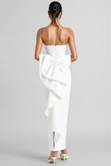 Gerald Plunge Backless Butterfly Maxi Dress