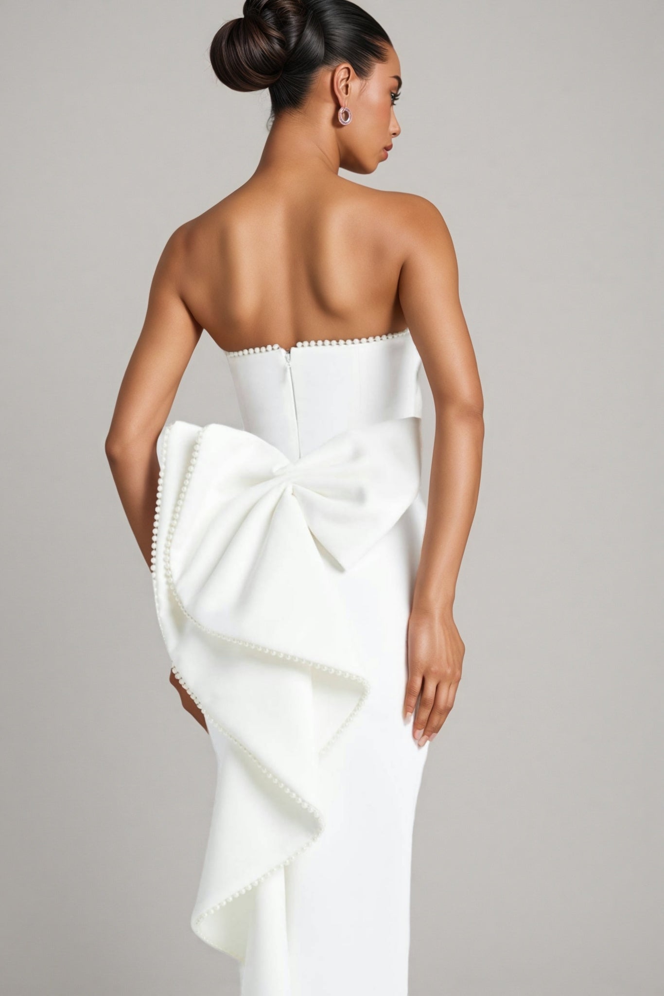 Gerald Plunge Backless Butterfly Maxi Dress