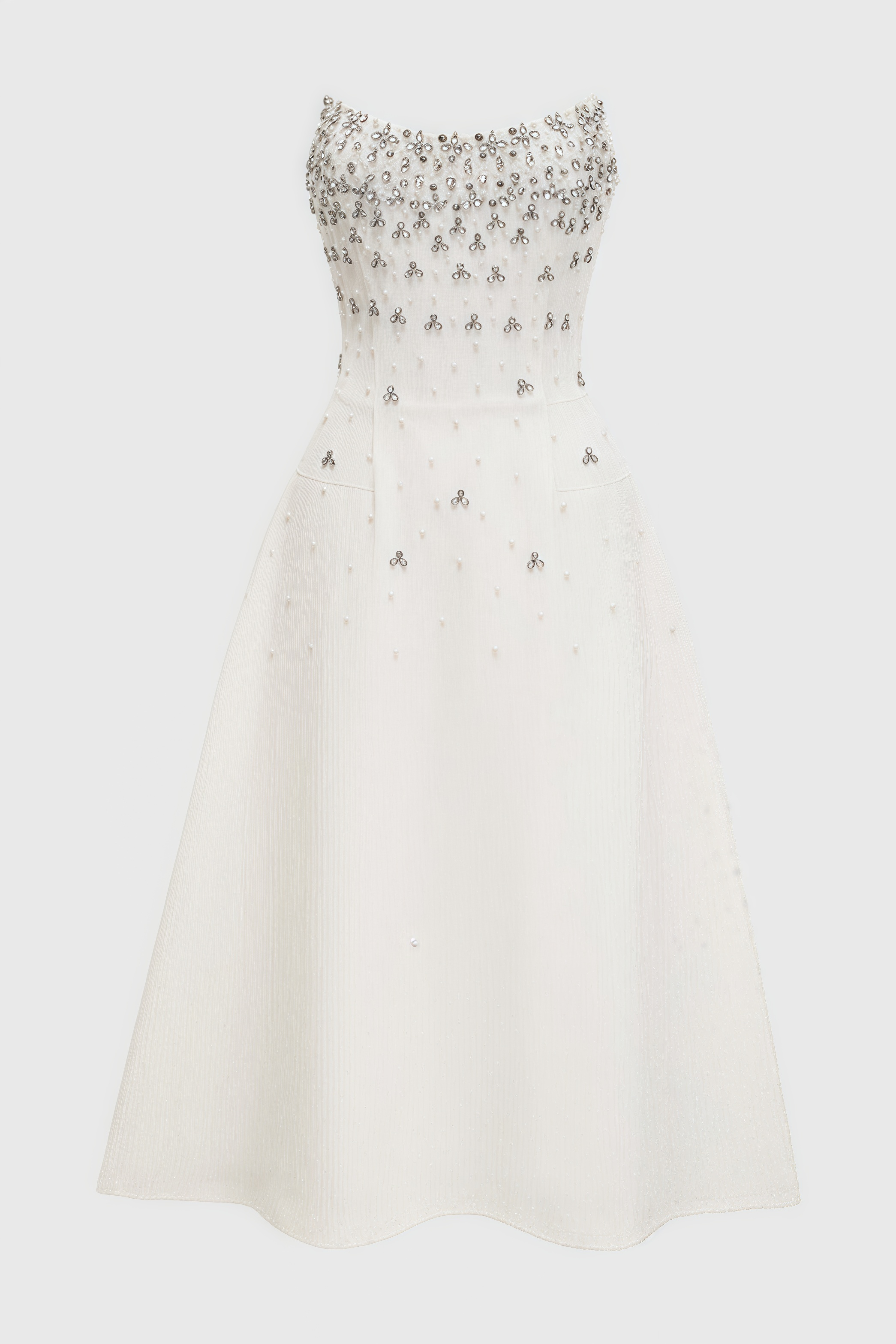 Zirana White Diamond Maxi Dress