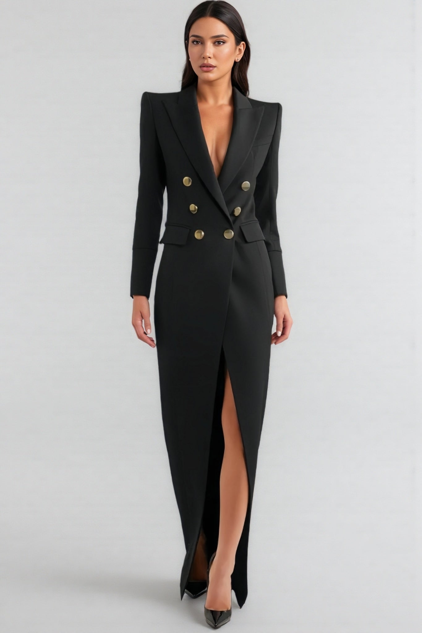 Ifuru Back Zip Suit Maxi Dress