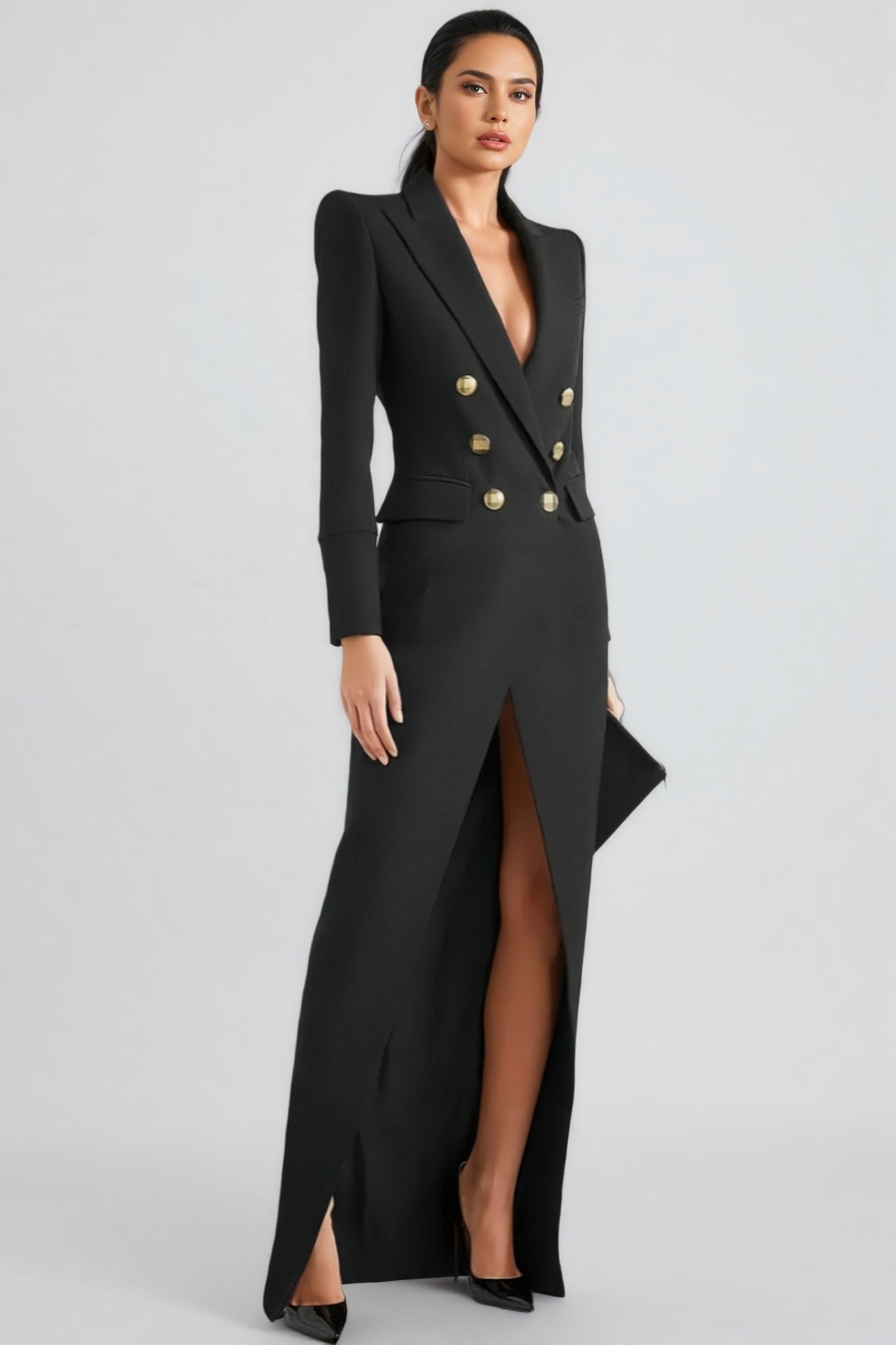 Ifuru Back Zip Suit Maxi Dress