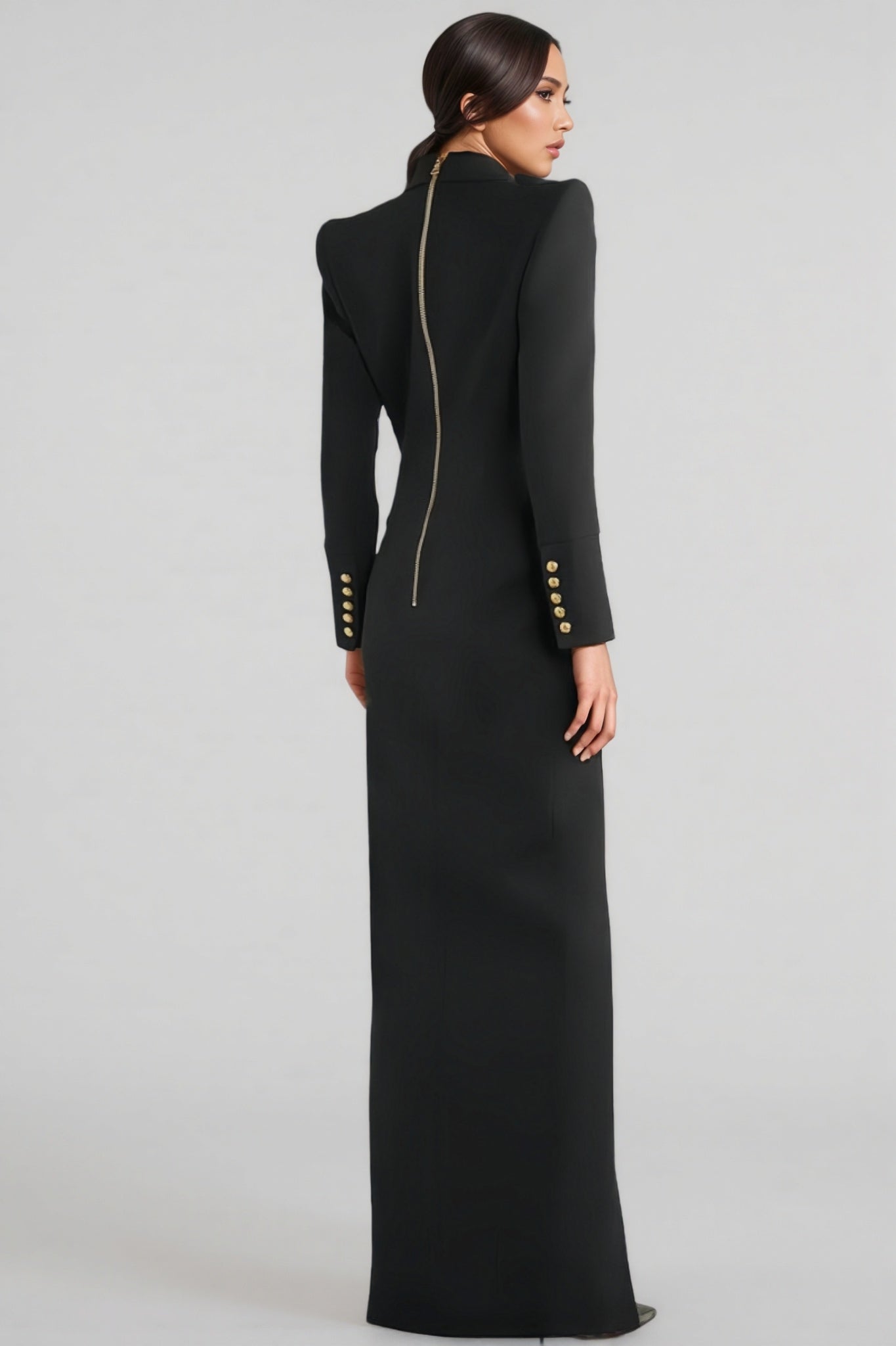 Ifuru Back Zip Suit Maxi Dress