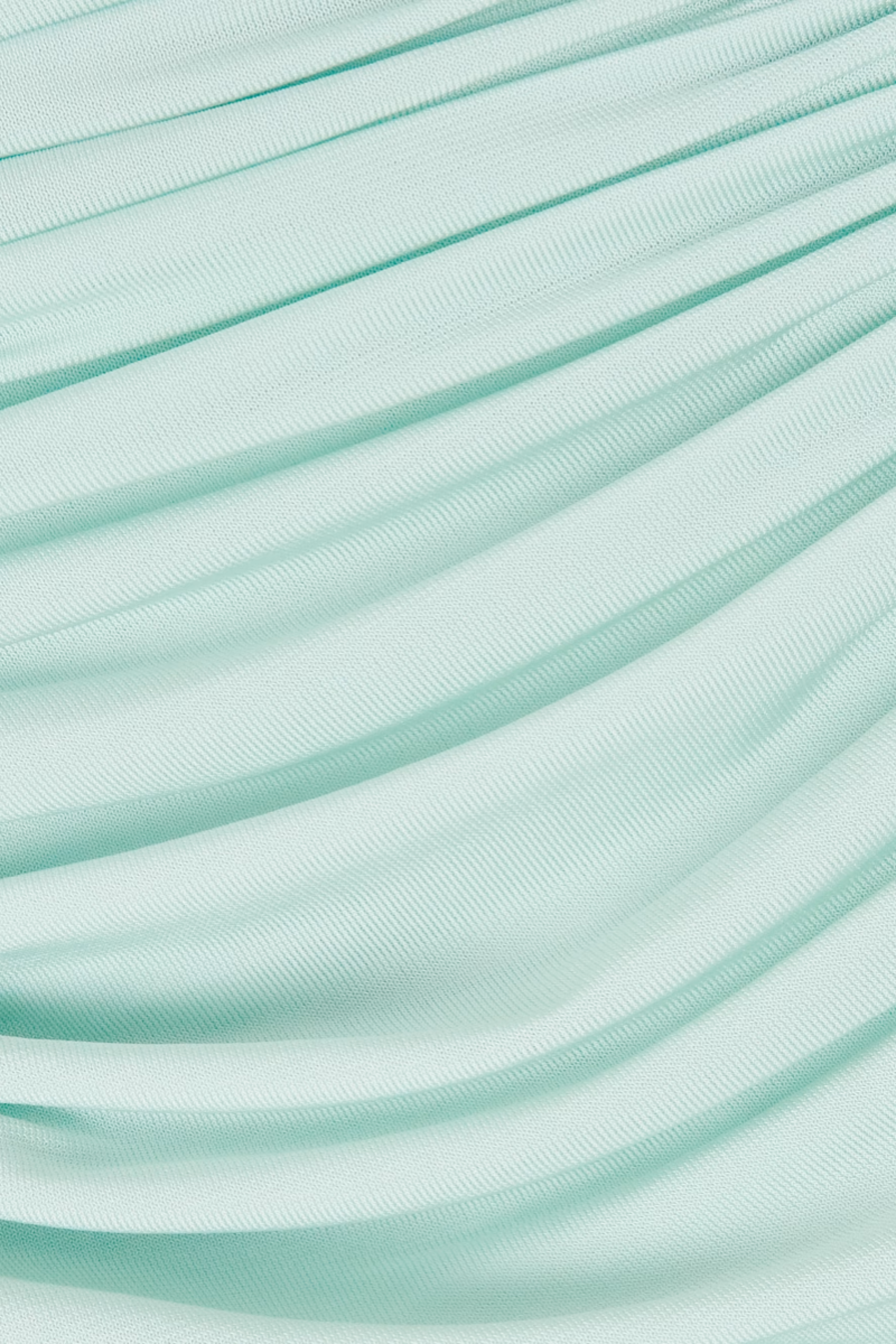 Gini Fitted Half-High Neck Pleated Maxi Dress